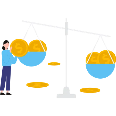 Currency comparison  Illustration