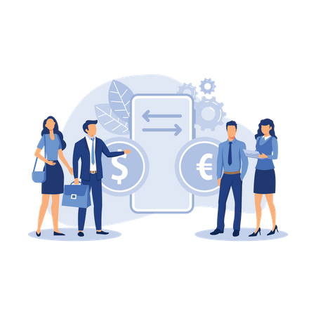 Currency conversion  Illustration