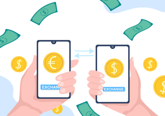 Currency Exchange application  Illustration