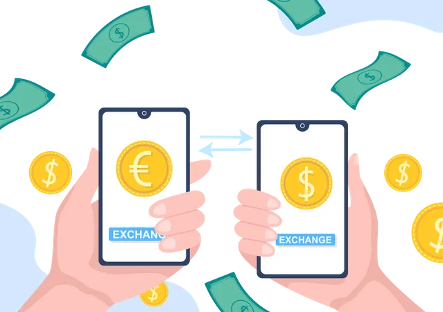 Currency Exchange application  Illustration