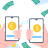 illustration currency exchange application
