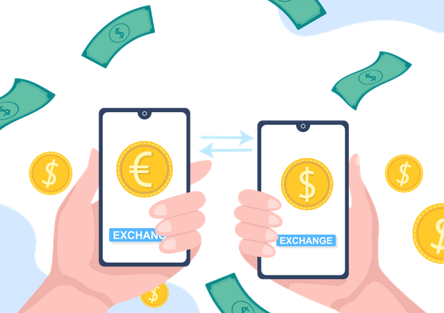 Currency Exchange application  Illustration