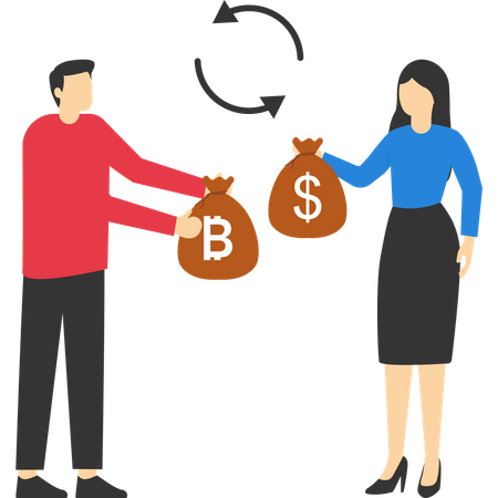 Currency exchange  Illustration