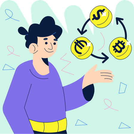 Currency Exchange  Illustration