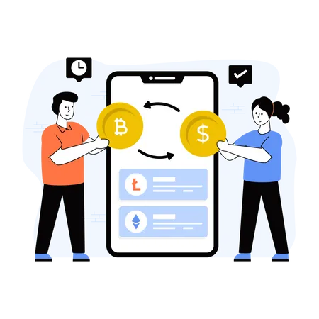 Currency Exchange  Illustration