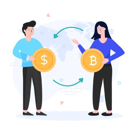 Currency Exchange  Illustration