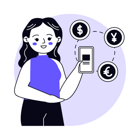 Currency Exchange  Illustration