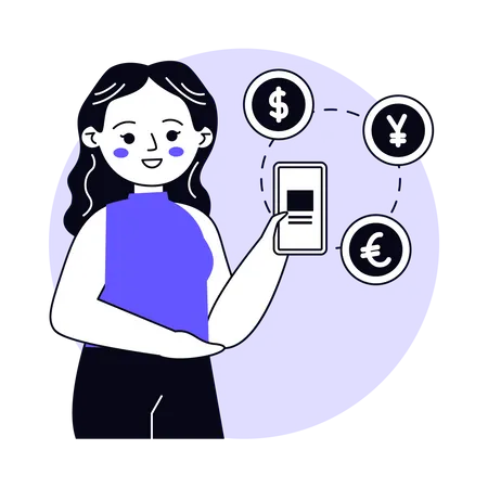 Currency Exchange  Illustration