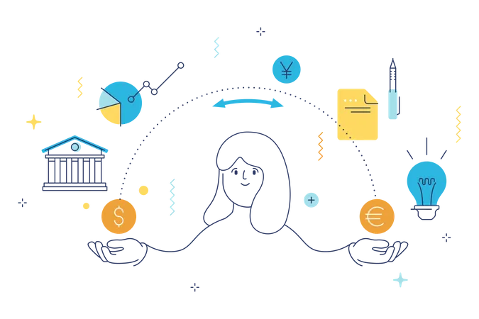 Currency exchange  Illustration