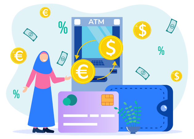 Currency Exchange  Illustration