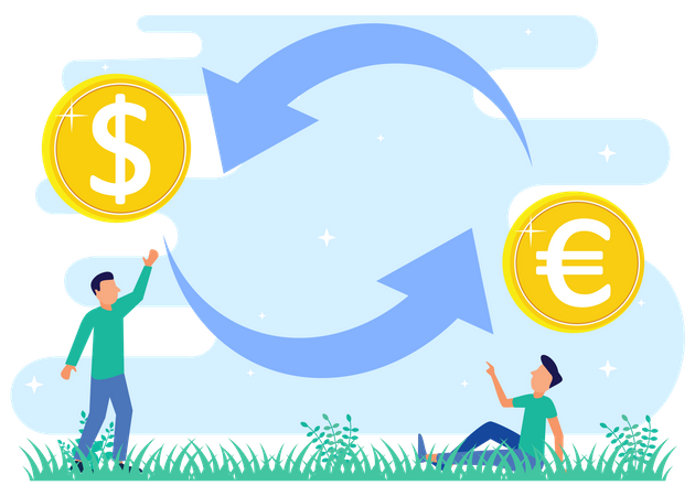 Currency Exchange  Illustration