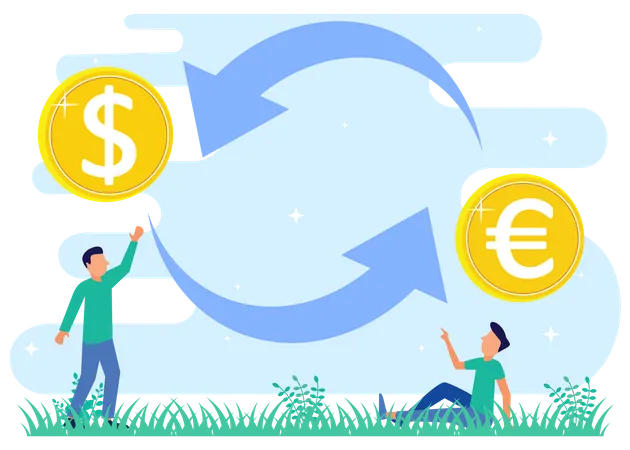 Currency Exchange  Illustration