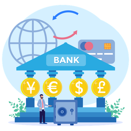 Currency Exchange  Illustration