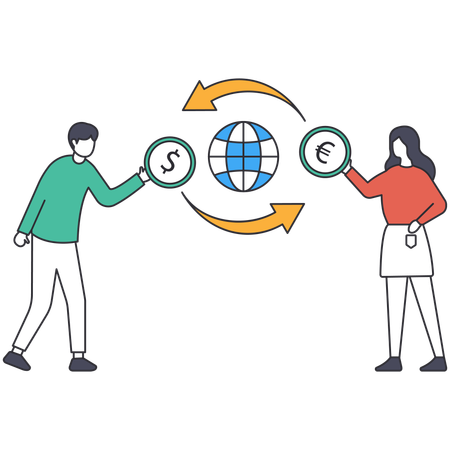 Currency Exchange  Illustration