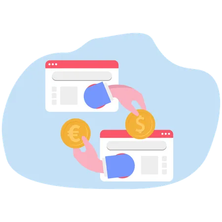 Currency exchange  Illustration