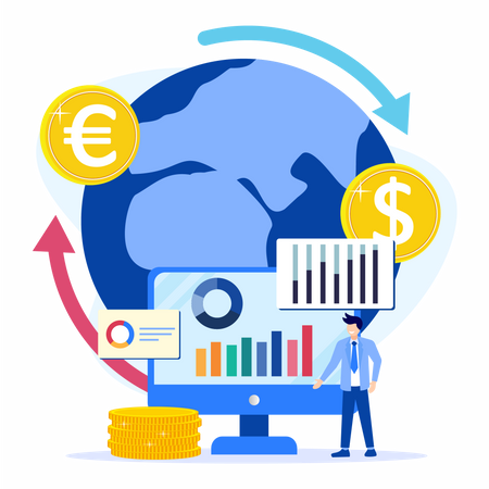 Currency Exchange  Illustration