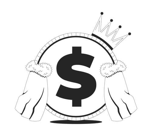 Currency king  Illustration