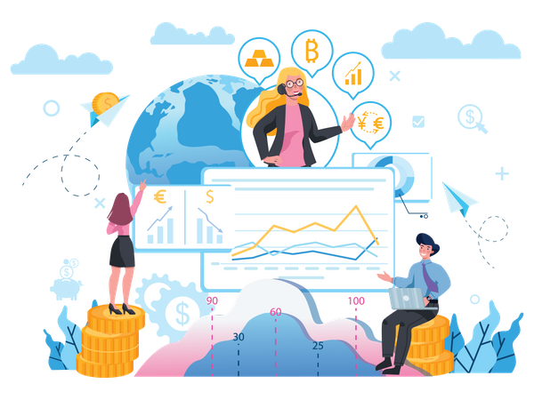 Currency Trading Analysis  Illustration