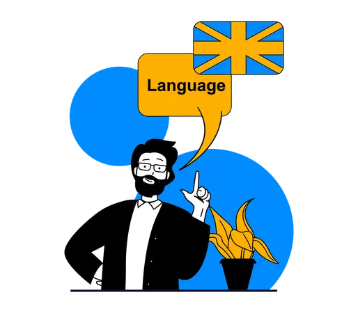 Curso de idioma  Ilustración