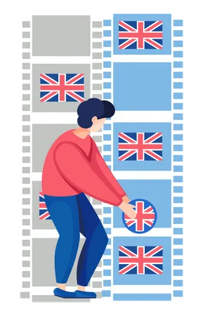 Cursos de inglês  Ilustração