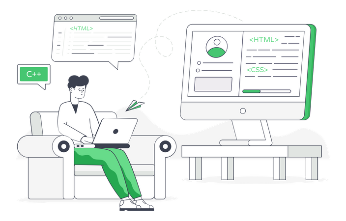 Custom Coding  Illustration