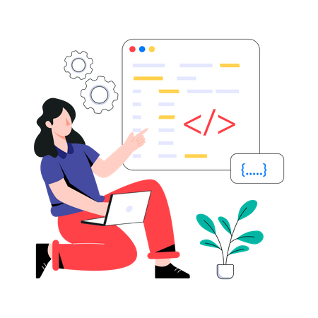 Custom Coding  Illustration