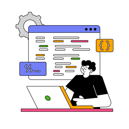 Custom Coding  Illustration