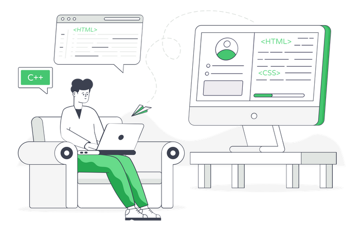 Custom Coding  Illustration