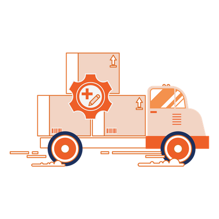 Custom Shipping Illustration