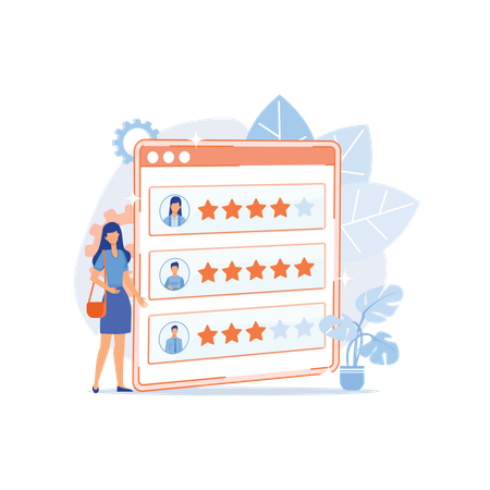 Customer and user reviews  イラスト