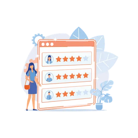 Customer and user reviews  Illustration
