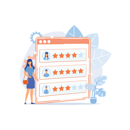Customer and user reviews  Illustration