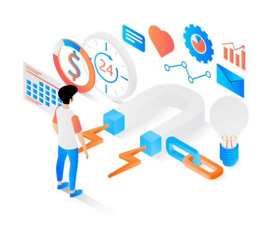 Customer Based Marketing  Illustration