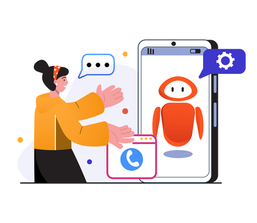 Customer Call support  Illustration
