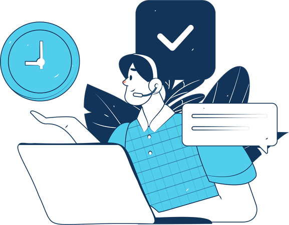 Customer care rating  Illustration