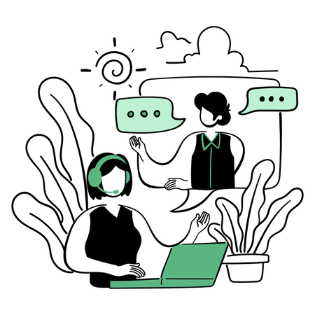 Customer care service  Illustration