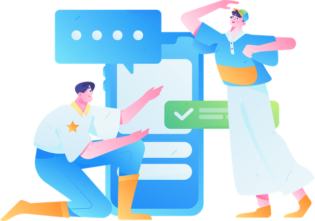 Customer Care Service  Illustration