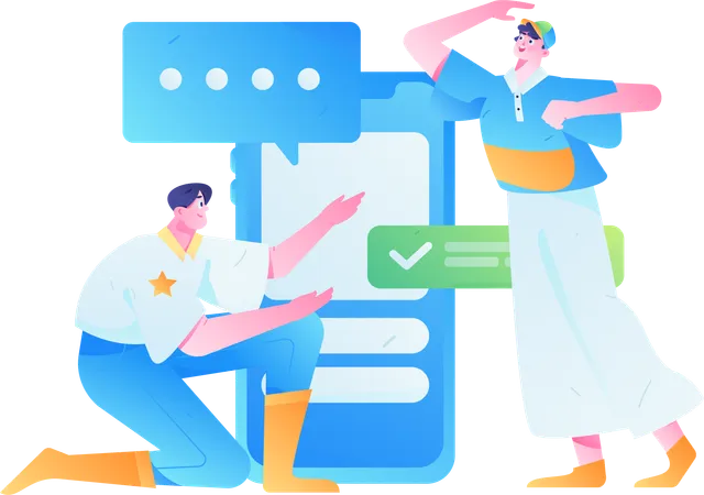 Customer Care Service  Illustration