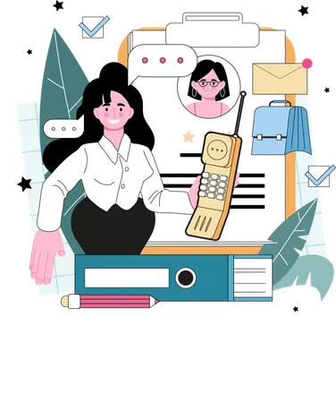 Customer care support  Illustration