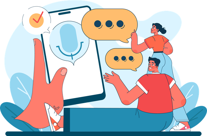 Customer chat  Illustration