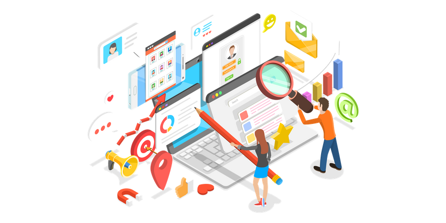 Customer Data Platform  Illustration