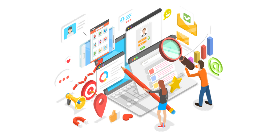 Customer Data Platform  Illustration