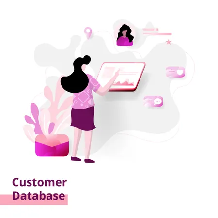 Customer Database Illustration