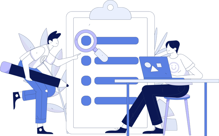 Customer Evaluation  Illustration