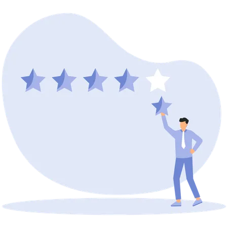 Customer feedback 5 stars rating and best quality  Illustration