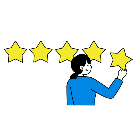 Customer feedback and rating Illustration