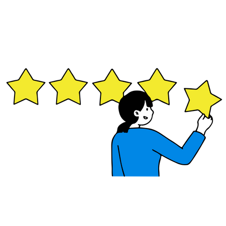 Customer feedback and rating  Illustration