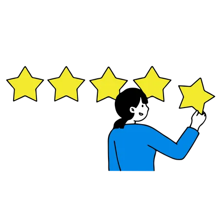 Customer feedback and rating  Illustration