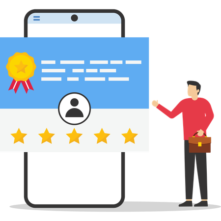 Customer feedback and rating  Illustration