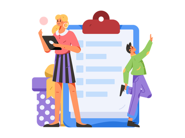 Customer Feedback Collection  Illustration